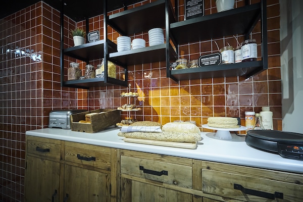 Daily buffet breakfast (EUR 24 per person)