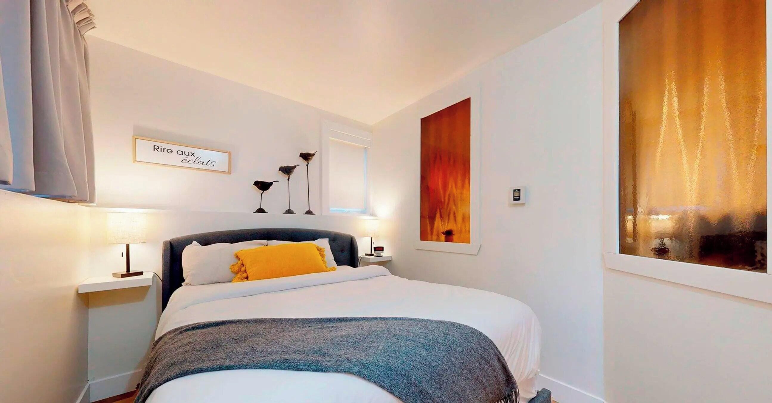 Condo, 1 Bedroom (semi-basement - 1km from slopes) | Hypo-allergenic bedding, blackout curtains, iron/ironing board