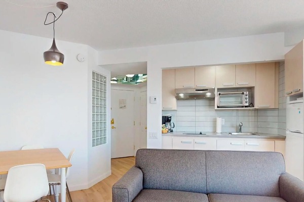 Monolocale Superior, 1 letto queen con divano letto | Cucina privata | Frigorifero, microonde, tostapane, pentole/stoviglie/utensili