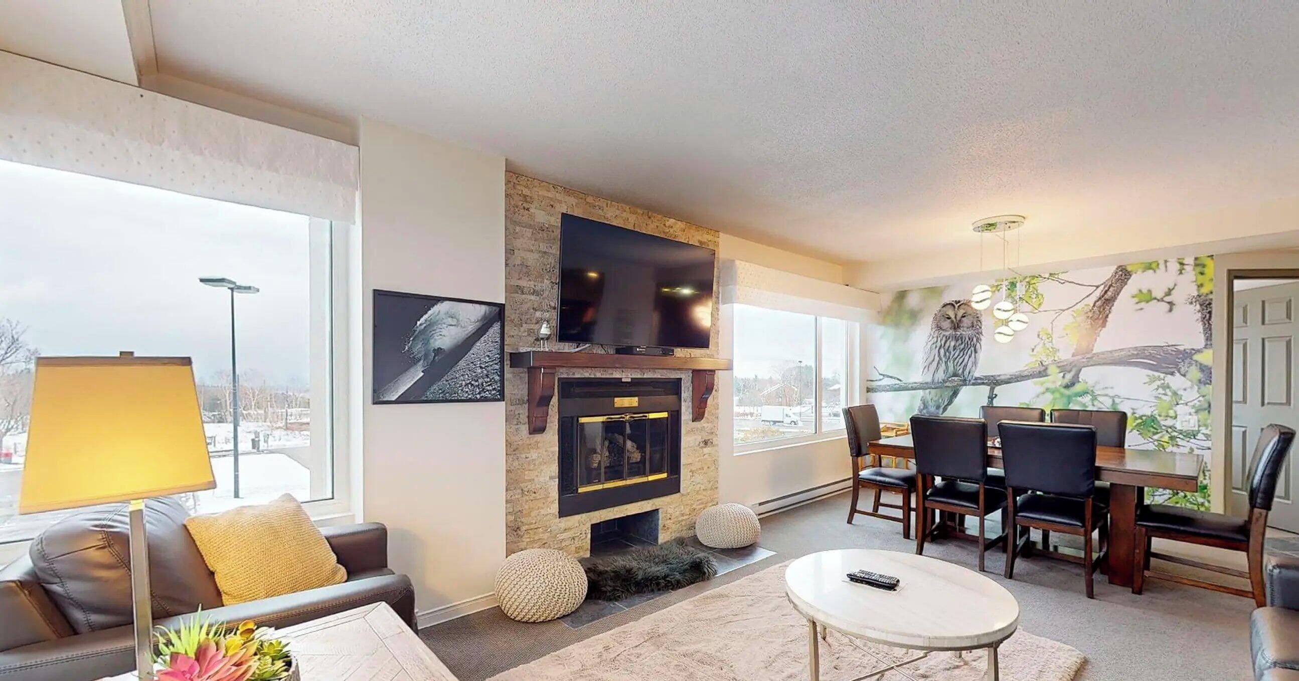 Apartment, 2 Bedrooms (Ski-in/Ski-out) | Living area