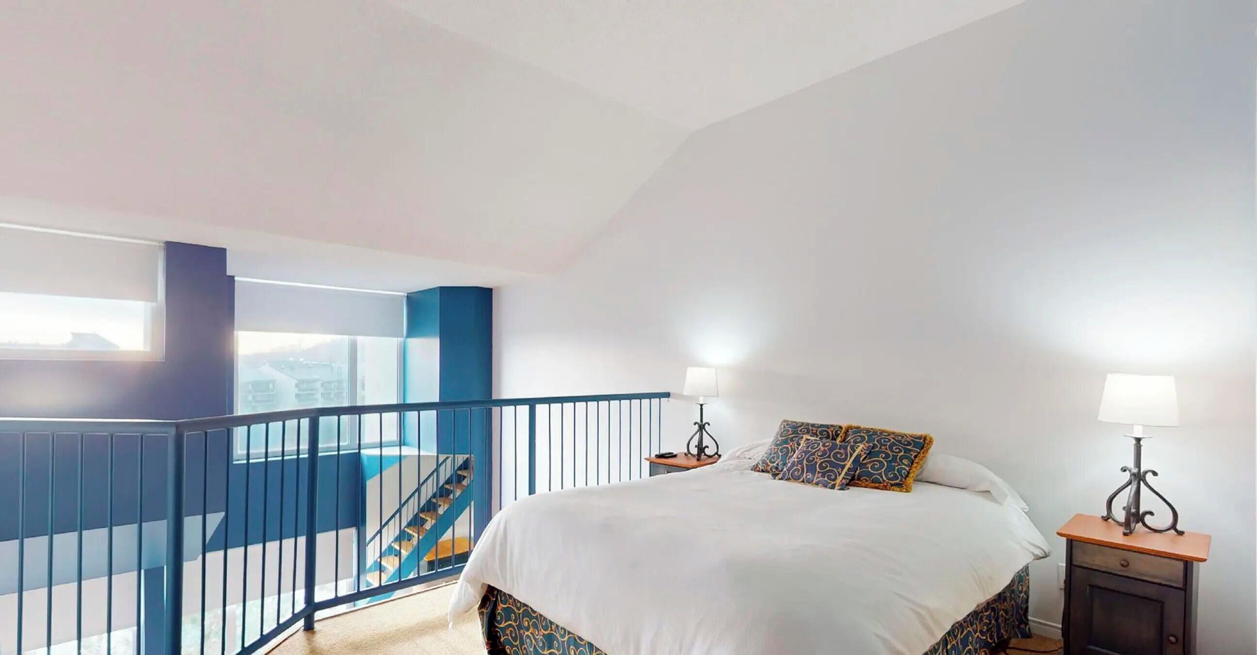 Superior Condo, 1 Bedroom (Mezzanine - Ski-in/Ski-out) | Hypo-allergenic bedding, blackout curtains, iron/ironing board