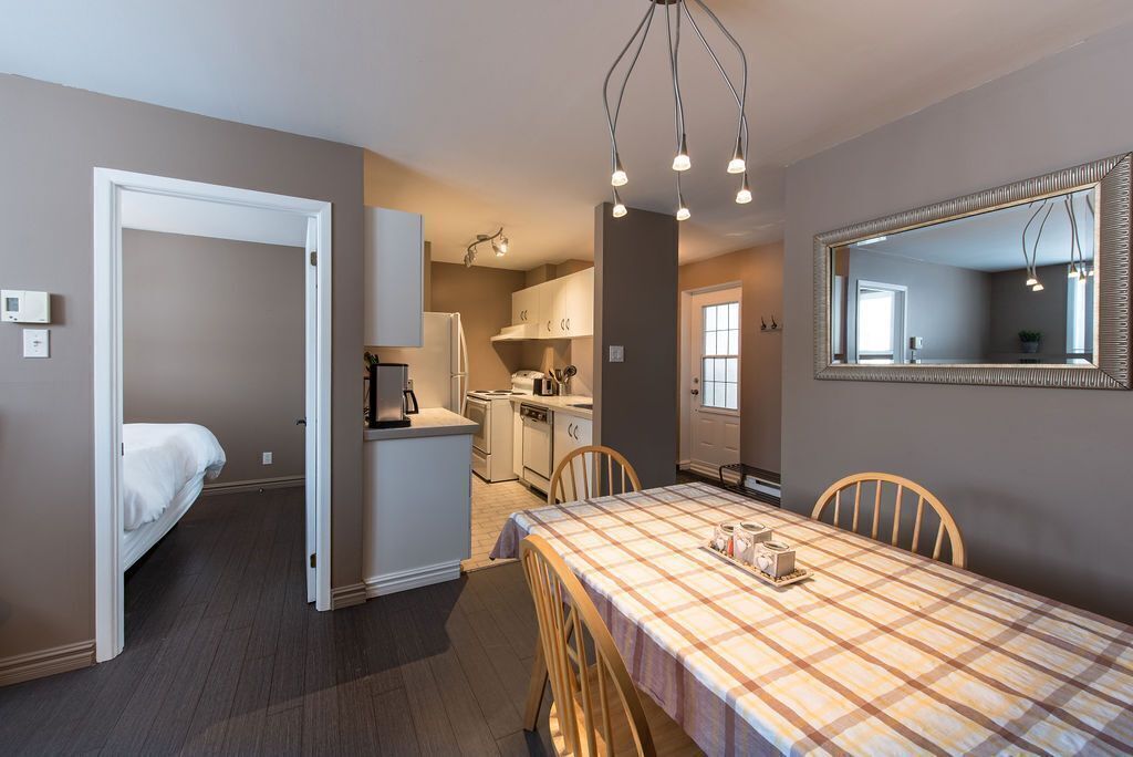 Hypo-allergenic bedding, blackout curtains, iron/ironing board