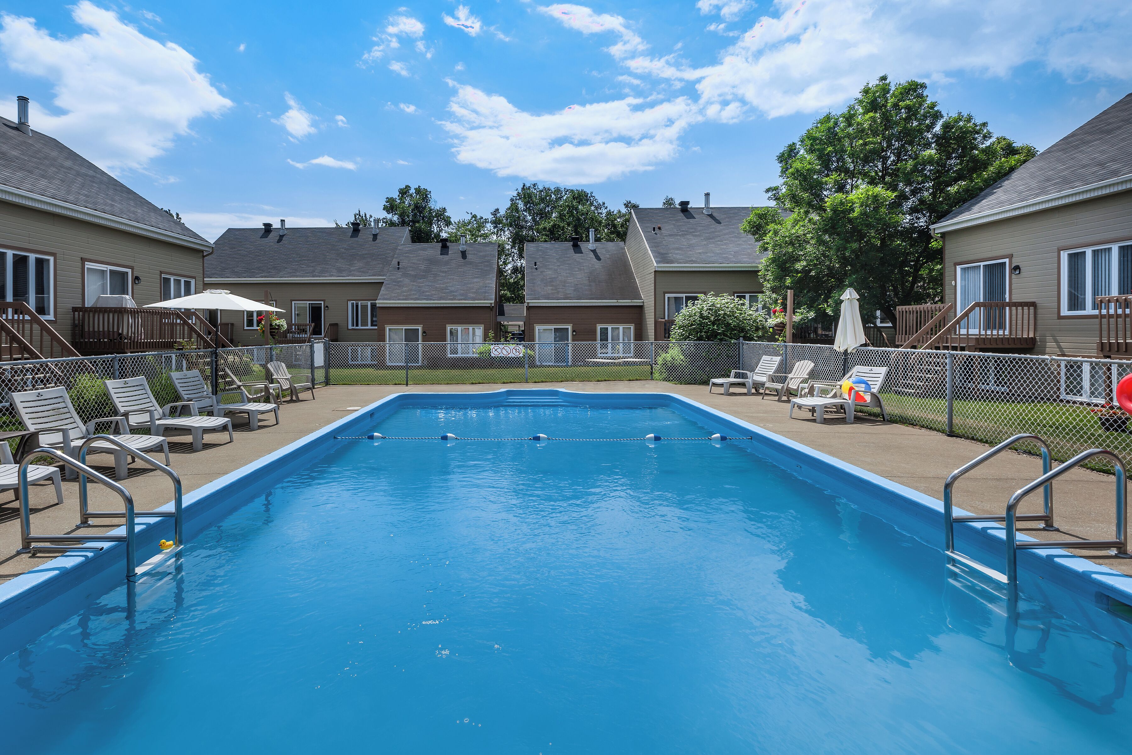 Indoor pool, seasonal outdoor pool