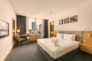 Minibar, in-room safe, desk, blackout curtains