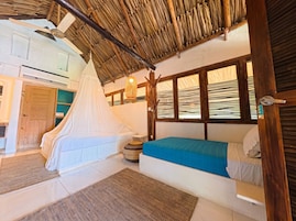 Bangalô luxo, vista para o mar | Roupas de cama antialérgicas, roupa de cama