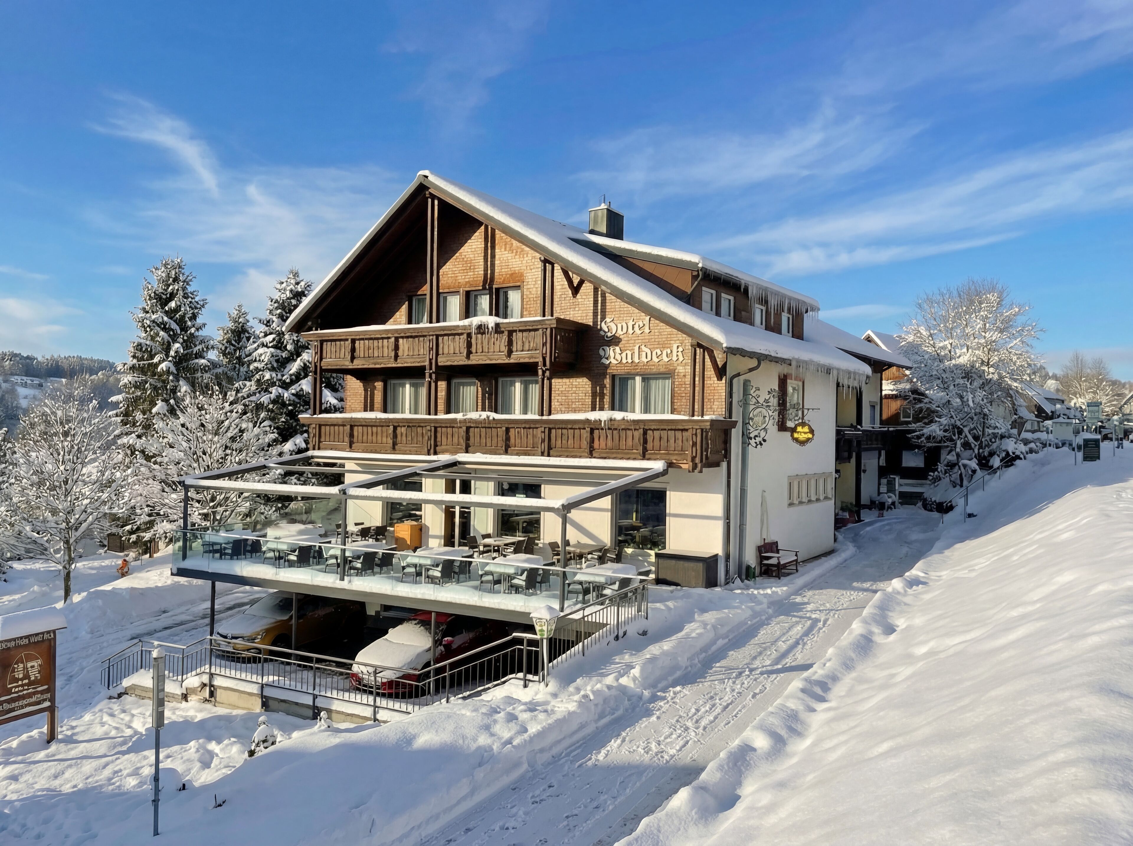 Facciata della struttura