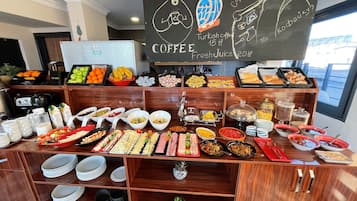 Free daily buffet breakfast