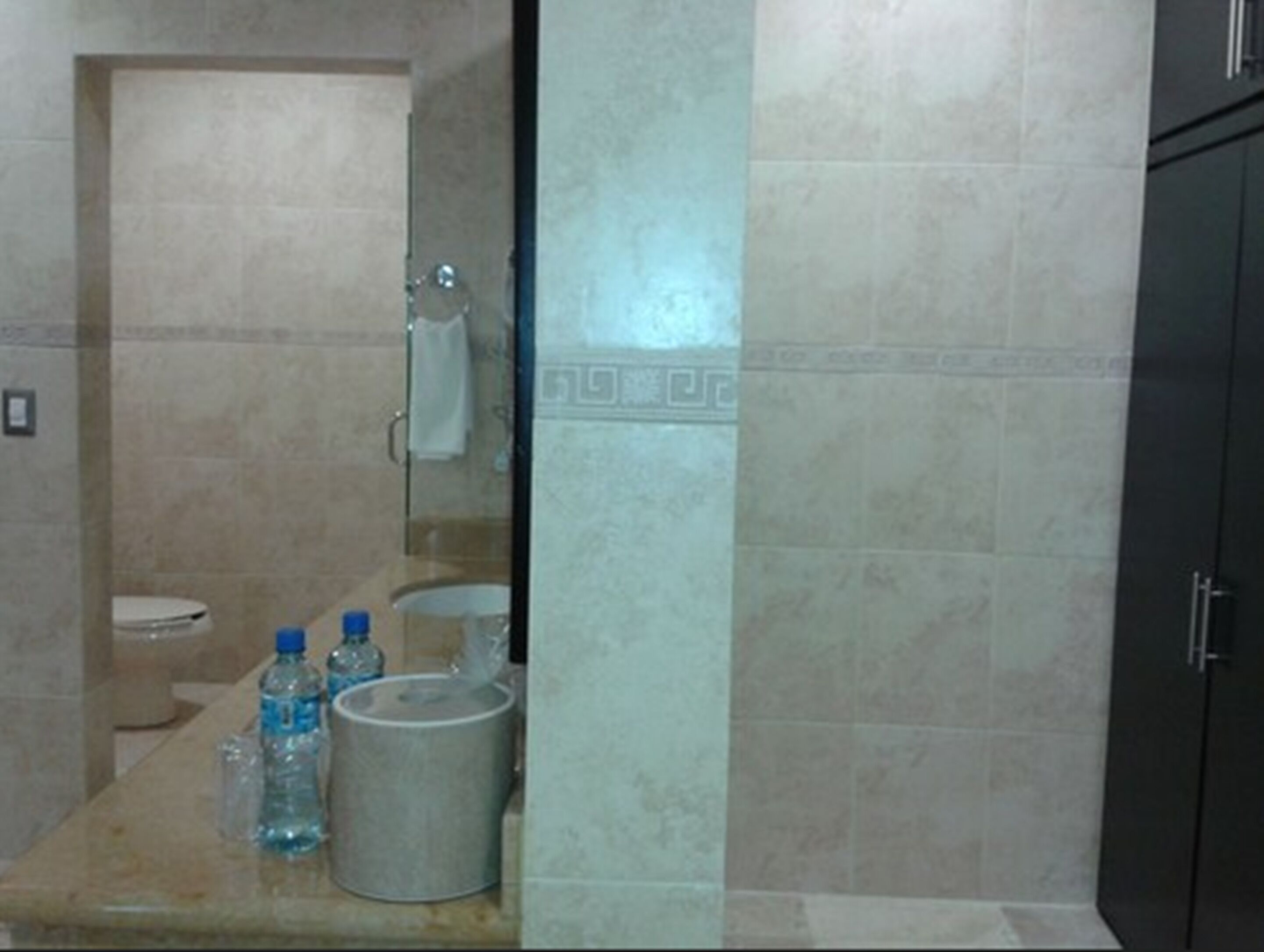 shower, rainfall showerhead, designer toiletries, hair dryer