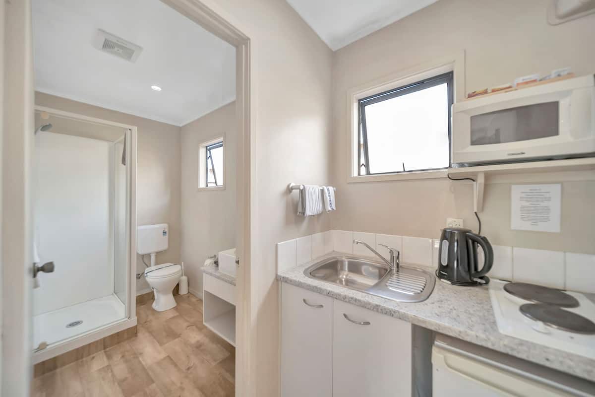 Free toiletries, hair dryer, towels