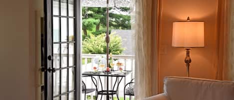 Deluxe-Zimmer, 1 King-Bett, Kamin, zum Garten hin | Ausblick vom Zimmer