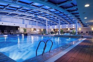Indoor pool, open 6:00 AM to 11:00 PM, sun loungers