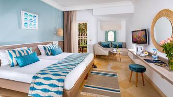 Premium bedding, minibar, in-room safe, desk