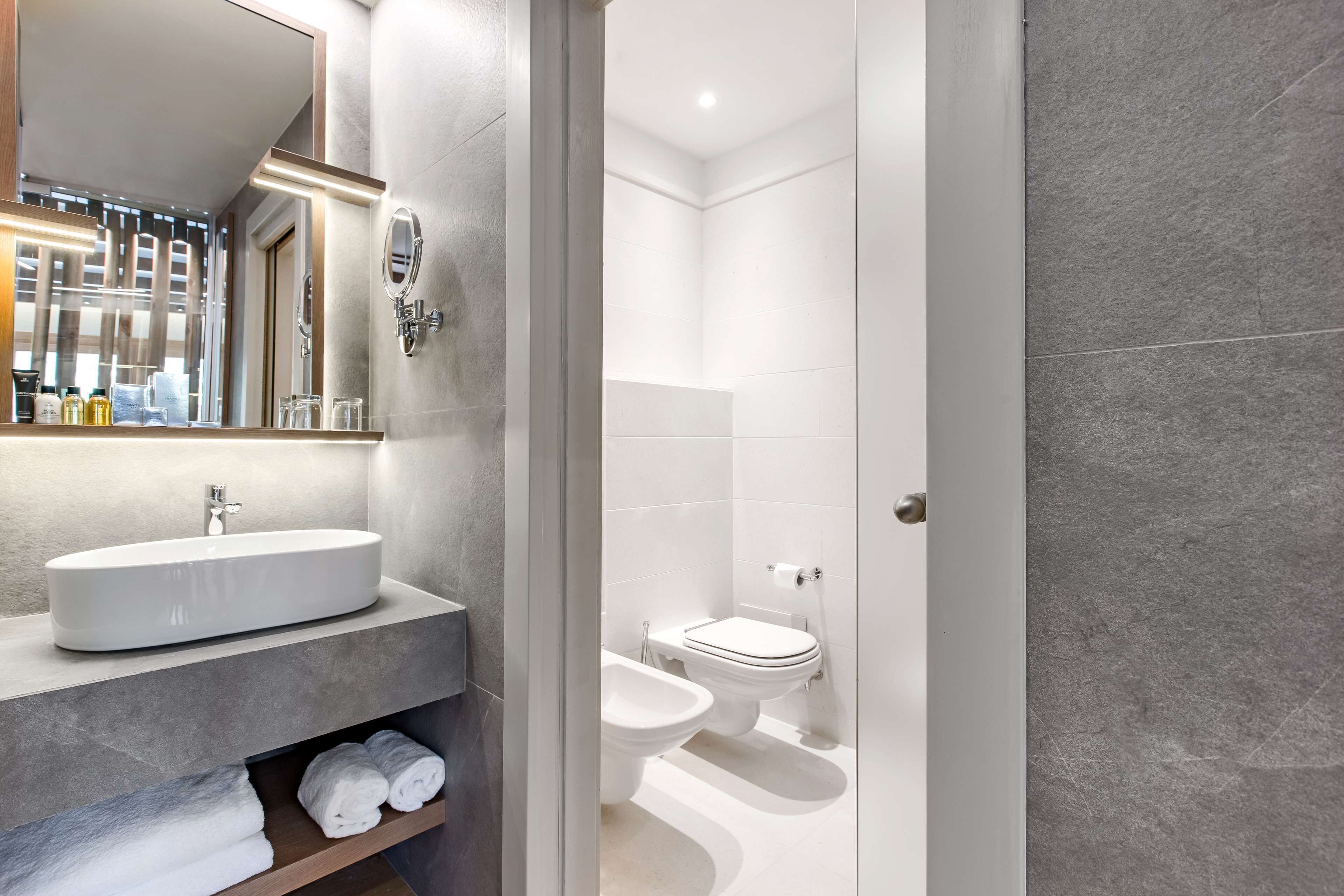 Free toiletries, hair dryer, bathrobes, slippers