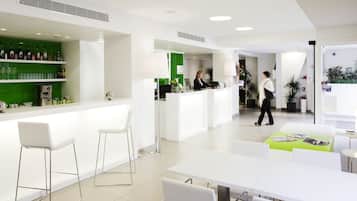 Mostrador de check-in y check-out
