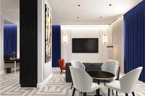 Suite, 1 King Bed, Non Smoking, City View | Desk, iron/ironing board, free WiFi, bed sheets