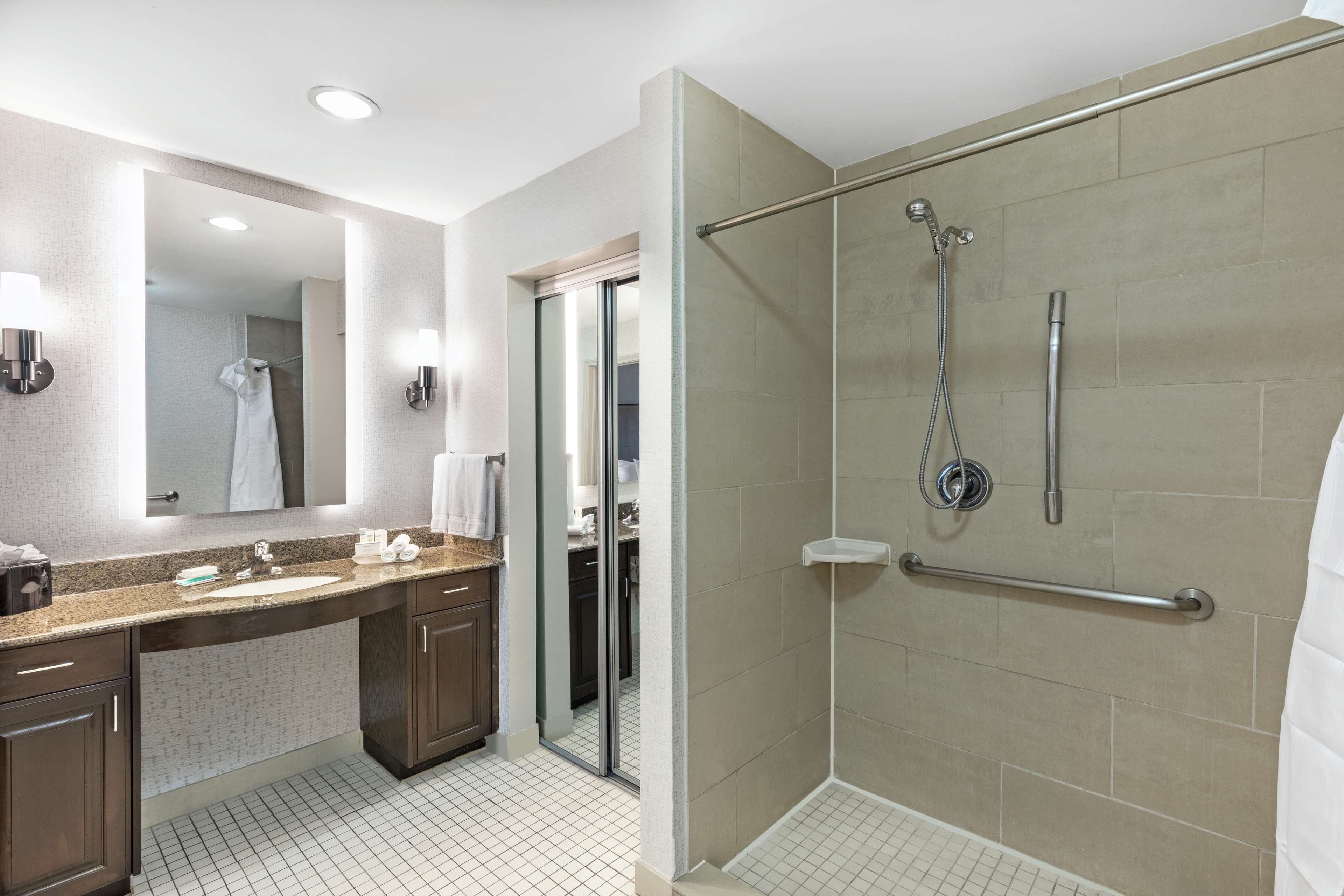 suite, accessible, non smoking | bathroom shower