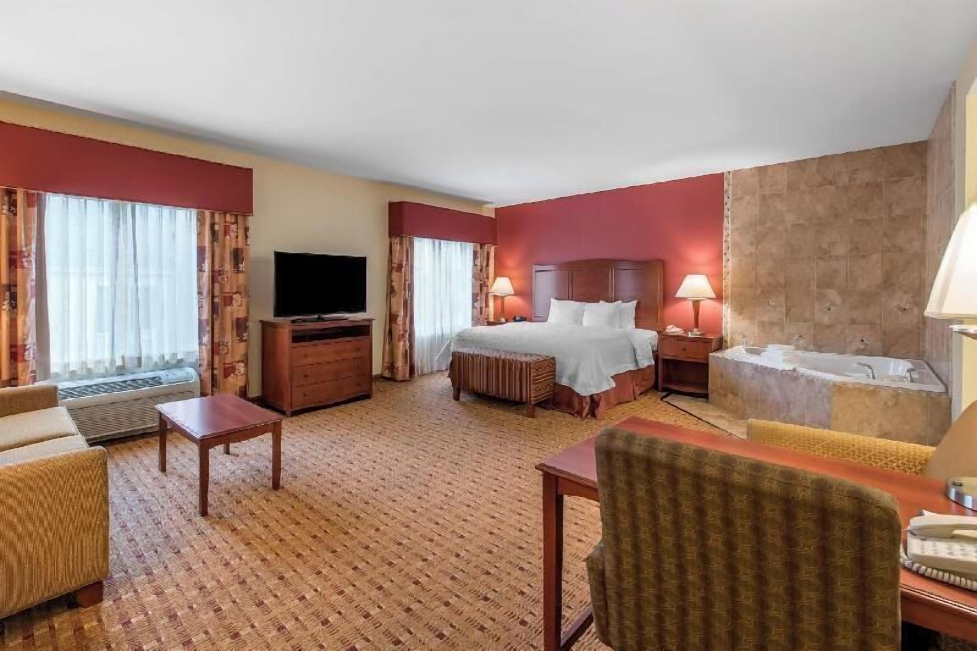 Premium bedding, down comforters, pillowtop beds, in-room safe