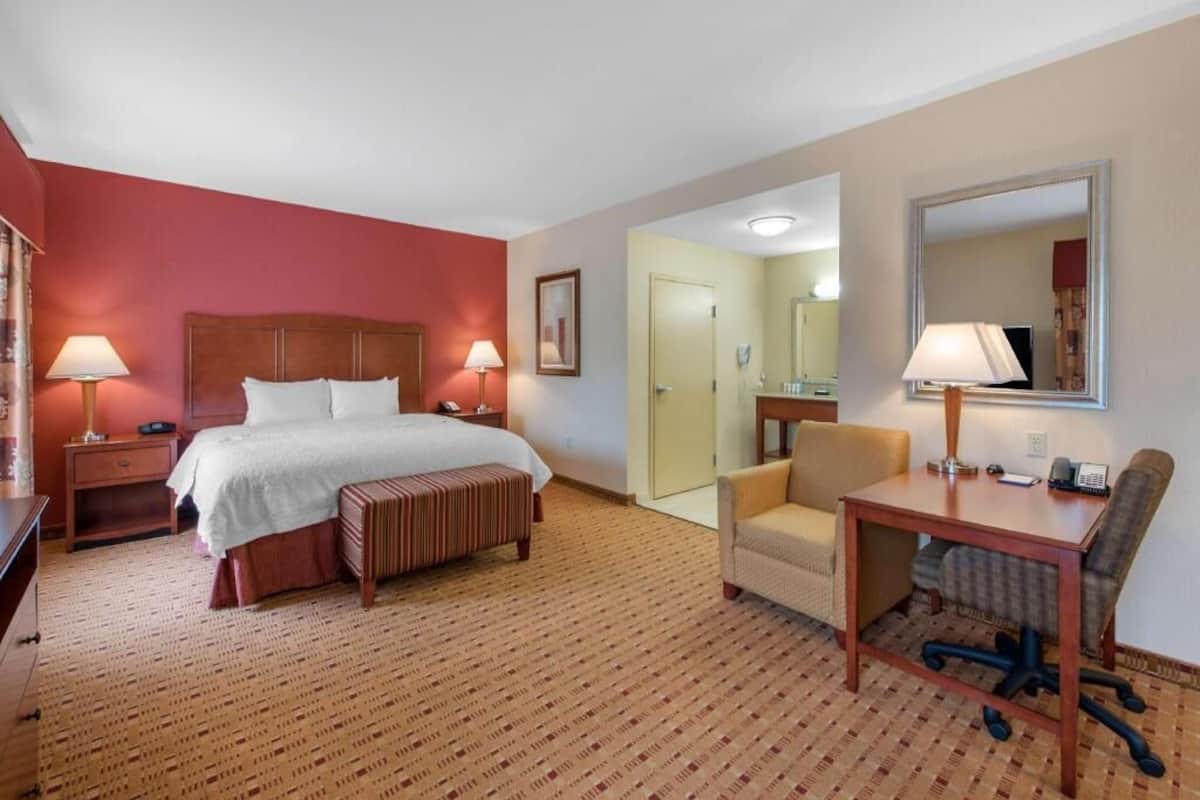 Premium bedding, down comforters, pillowtop beds, in-room safe