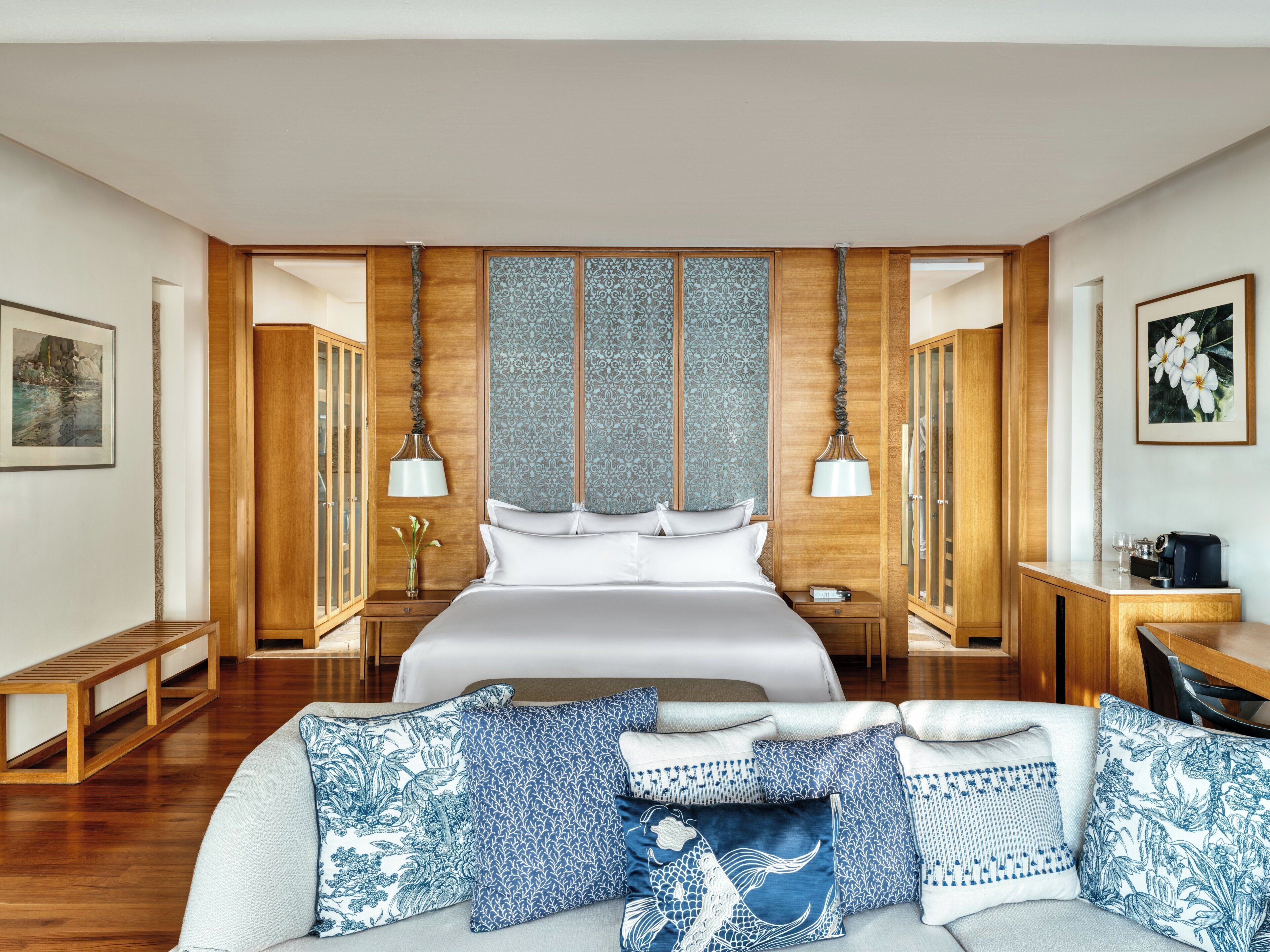 客房, 1 间卧室, 海滨 (Private Pool) | 高档床上用品、羽绒被、加厚床垫、迷你吧