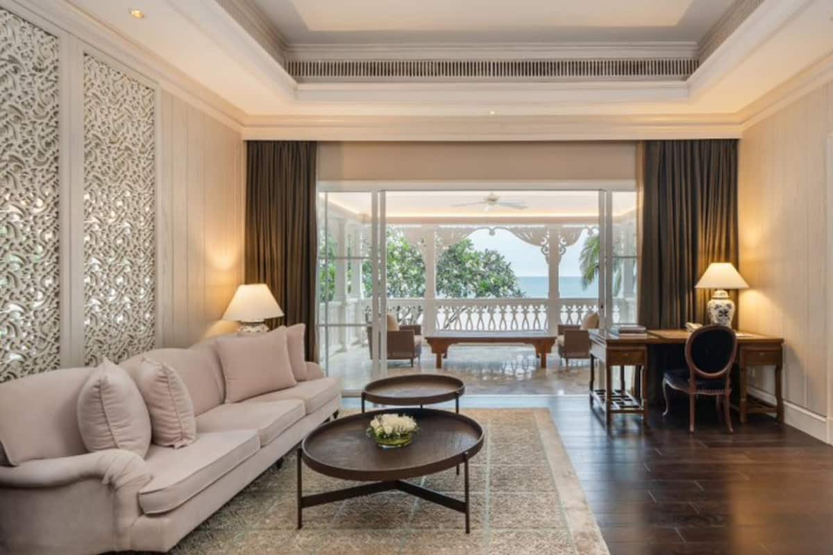 Room, 3 Bedrooms (La Residence Private Pool) | Living room | 50-inch TV with cable channels, toys, books