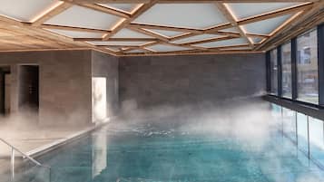 Indoor pool, outdoor pool, open 7:00 AM to 8:00 PM, sun loungers