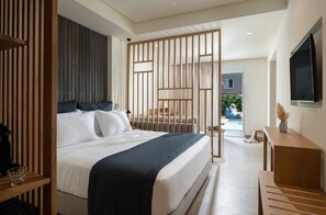 Suite, 2 Bedrooms, Private Pool, Garden View | Premium bedding, minibar, in-room safe, individually decorated - Antigoni Seaside Resort (Sithonia)