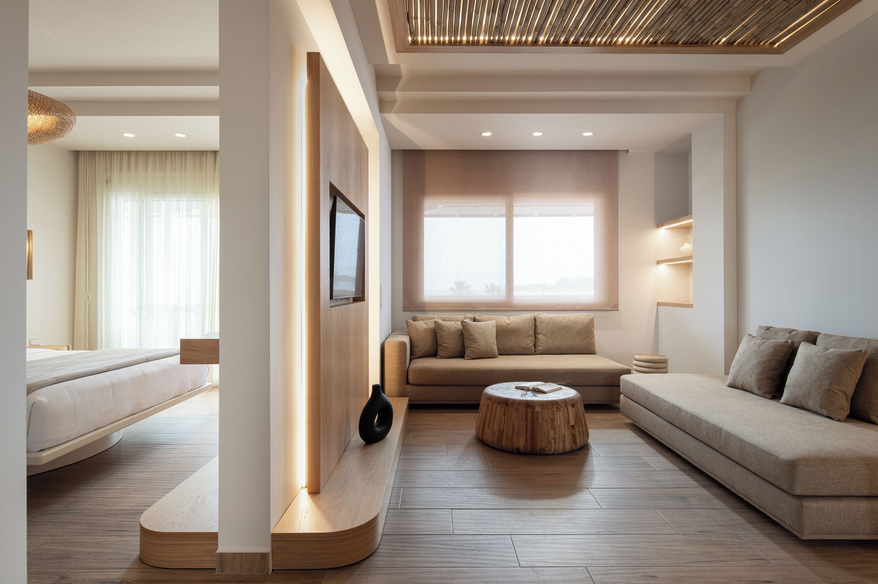 Suite, 1 habitación, vista al mar | Ropa de cama de alta calidad y minibar 