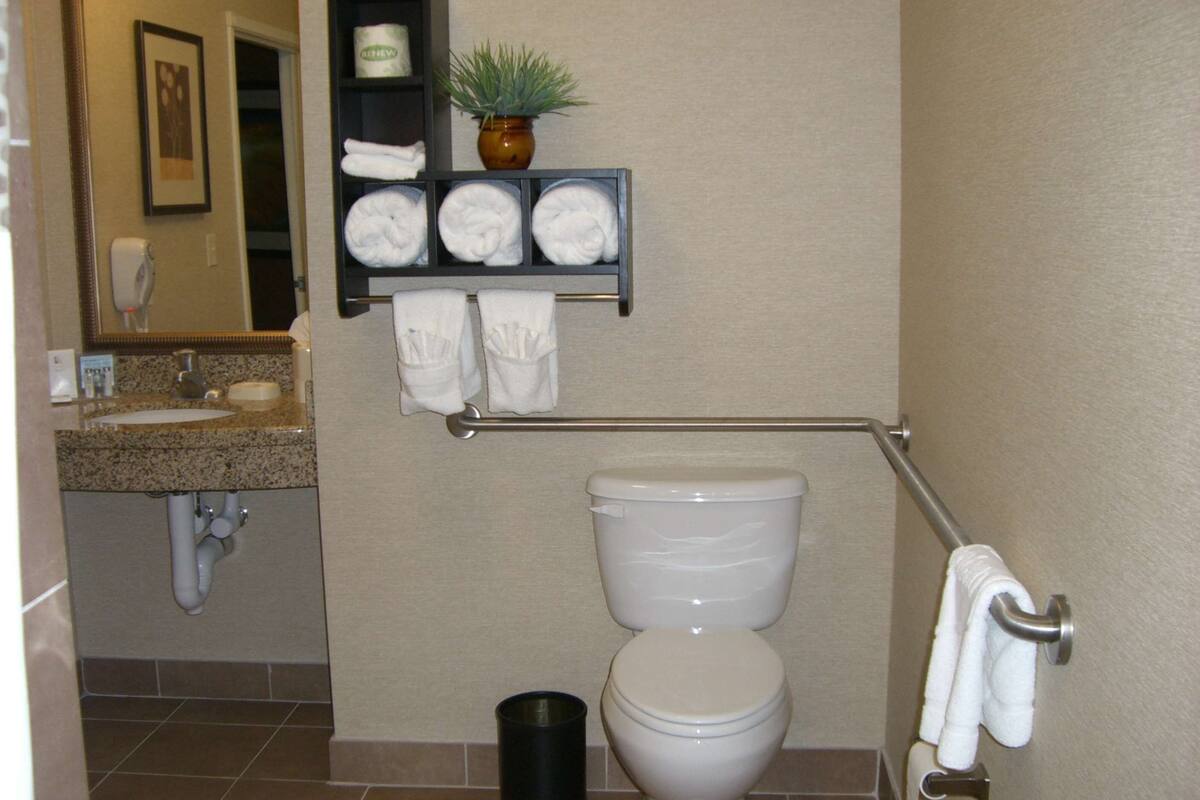 hair dryer, dressing gowns, towels