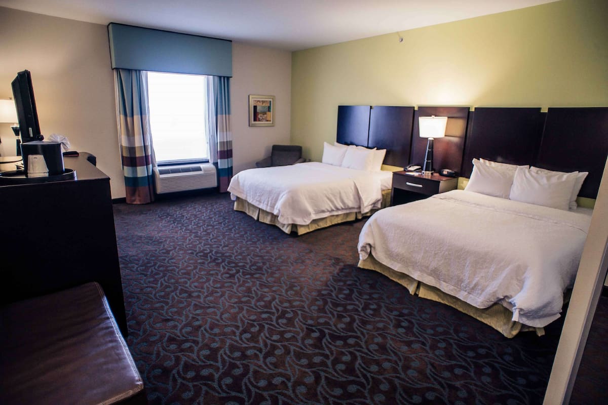 Room, 2 Queen Beds, Accessible, Non Smoking | Iron/ironing board, free WiFi, bed sheets, wheelchair access