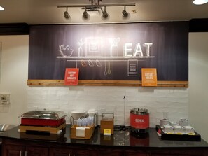 Free daily buffet breakfast 