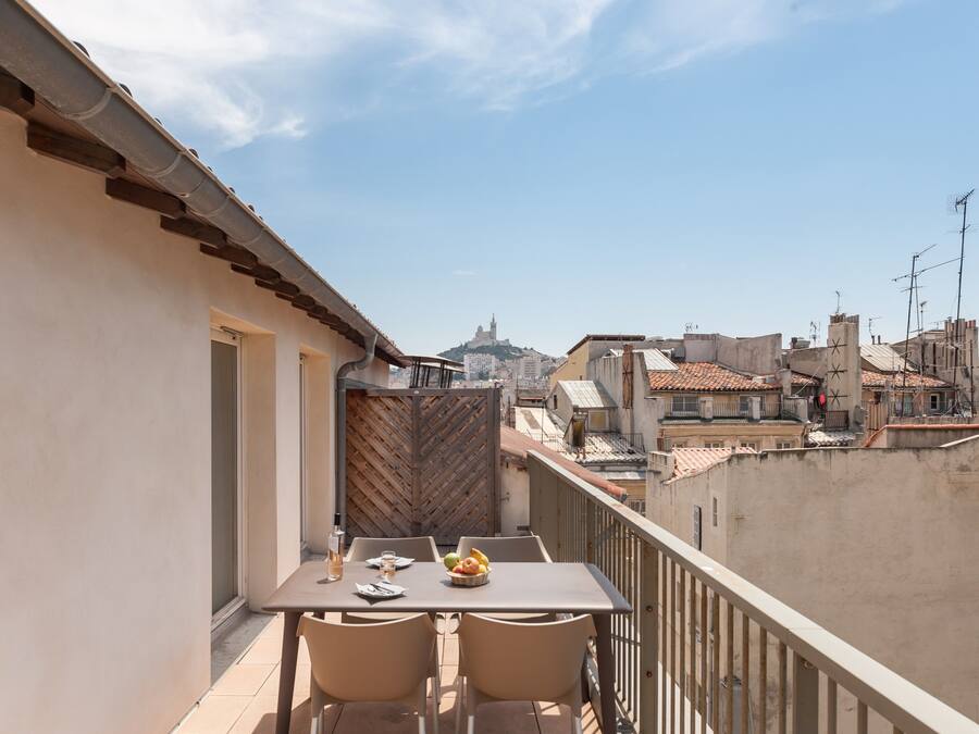 Leilighet, 1 soverom, terrasse | Terrasse/patio