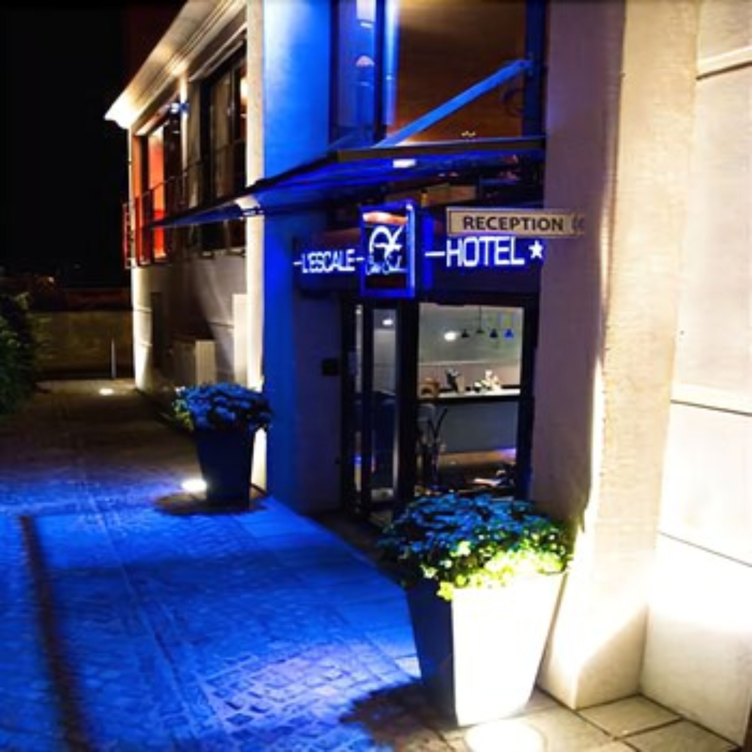 front of property – evening/night