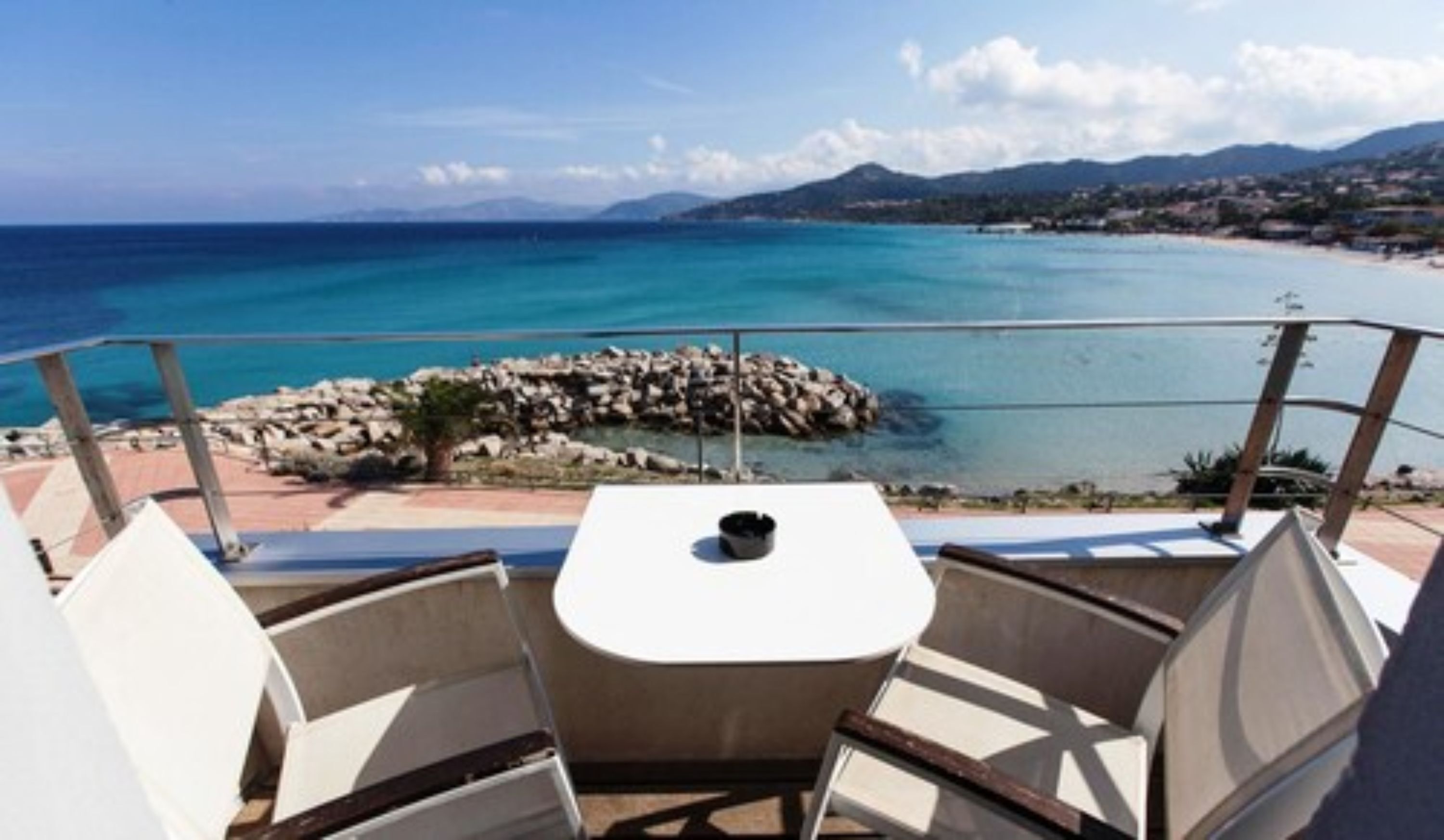 Blick von der Unterkunft