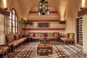Sitteområde i lobbyen