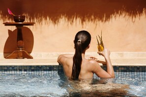 Hot tub, body treatments, aromatherapy, body wraps, body scrubs, facials