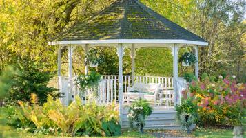 Outdoor wedding area