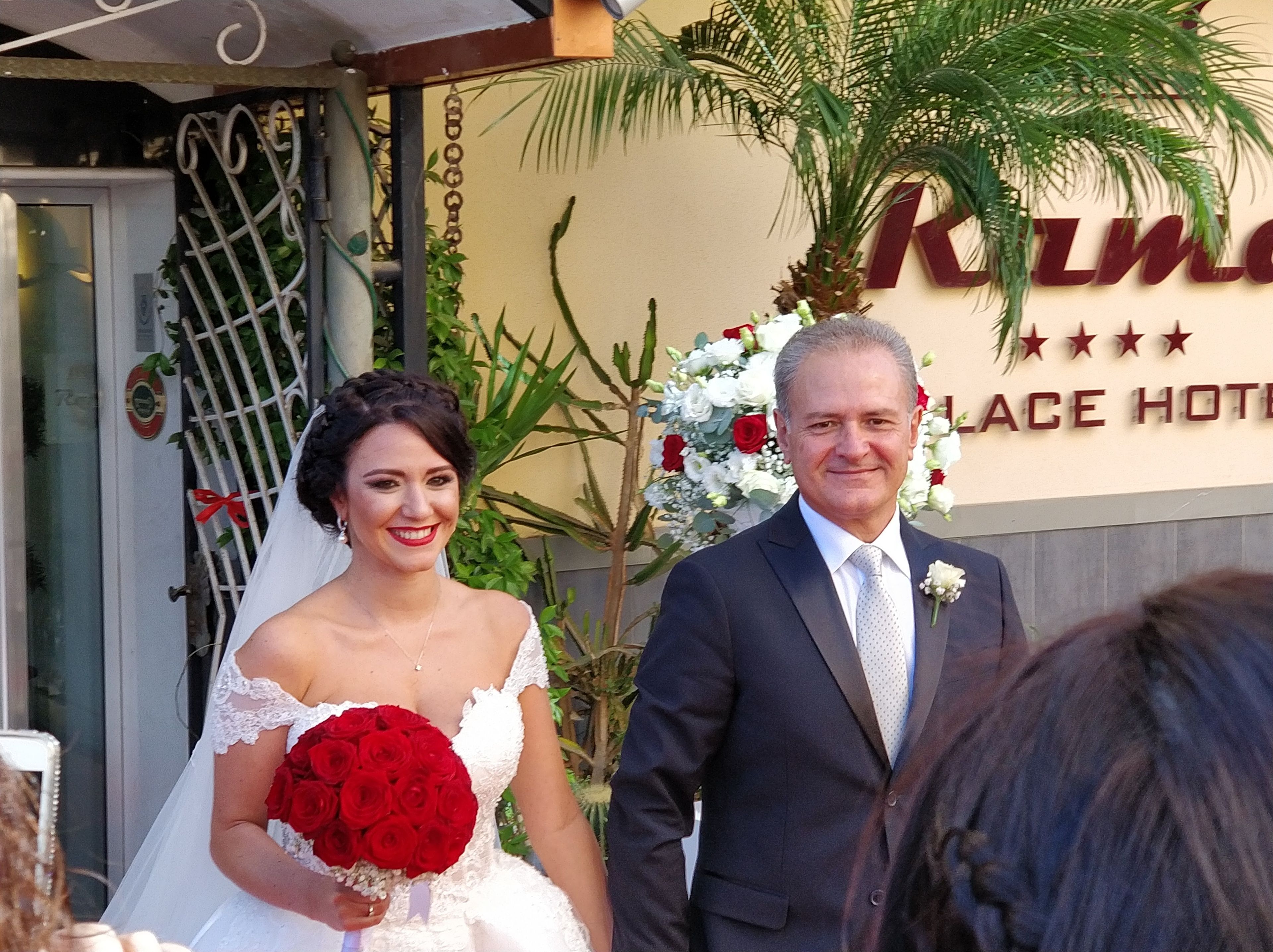 outdoor wedding area