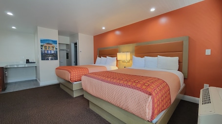 Premium Room, 2 Queen Beds | Hypo-allergenic bedding, desk, laptop workspace, iron/ironing board