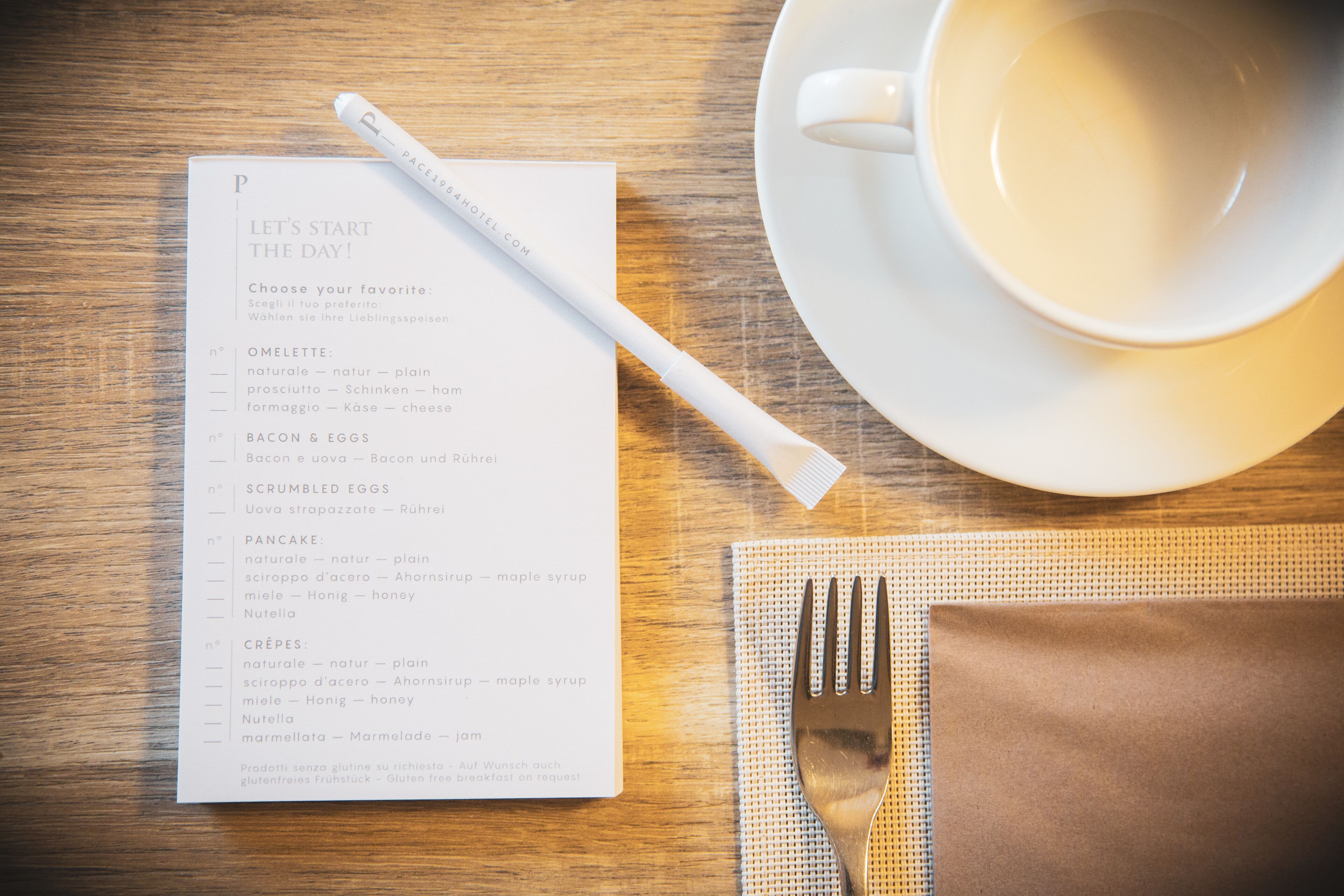 daily buffet breakfast (eur 14 per person)