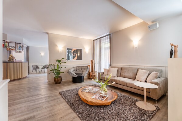 Sitteområde i lobbyen