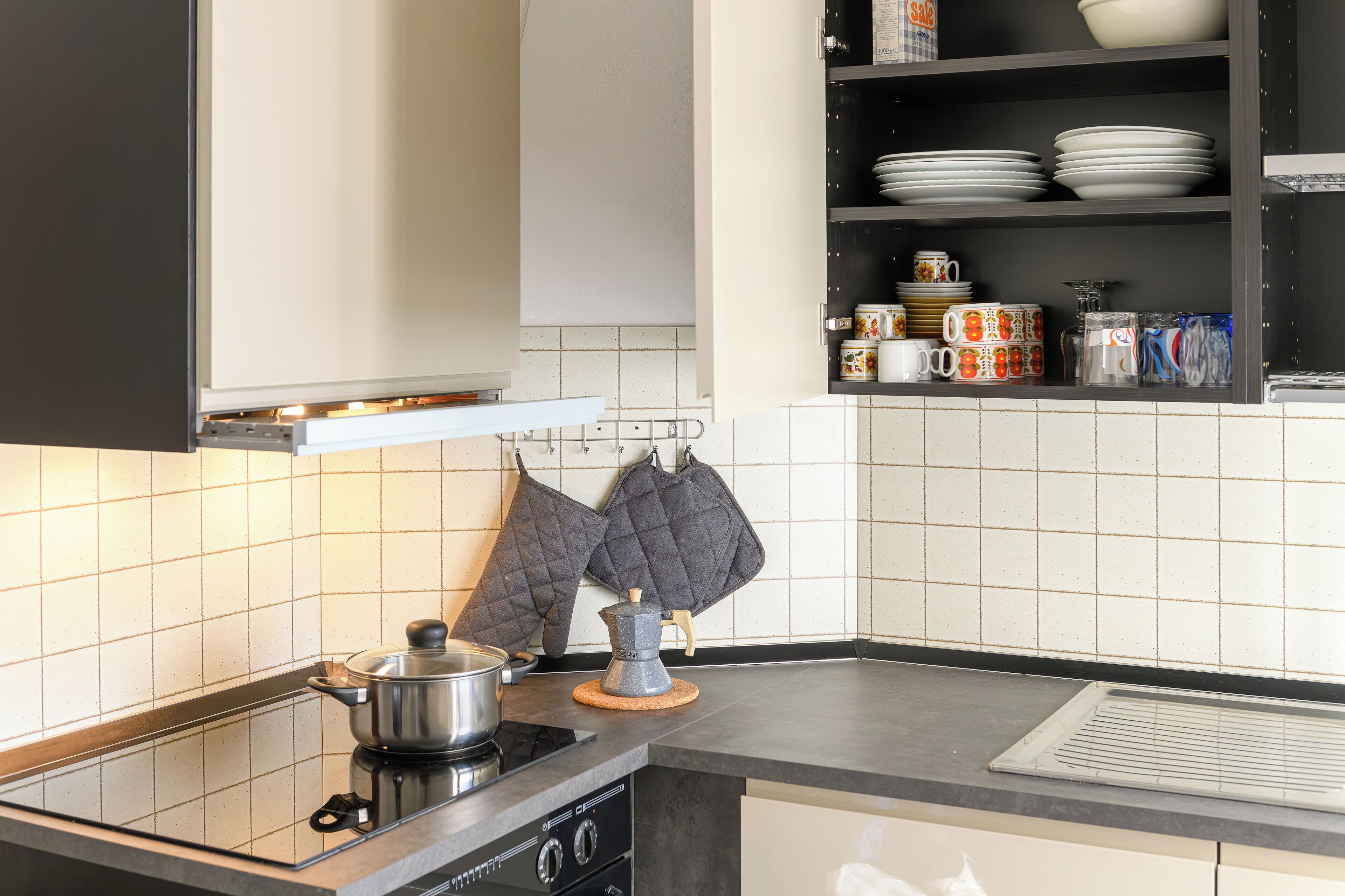 standard condo, 1 bedroom, kitchen, annex building (elevator) | private kitchen | full-sized fridge, oven, stovetop, cookware/dishes/utensils