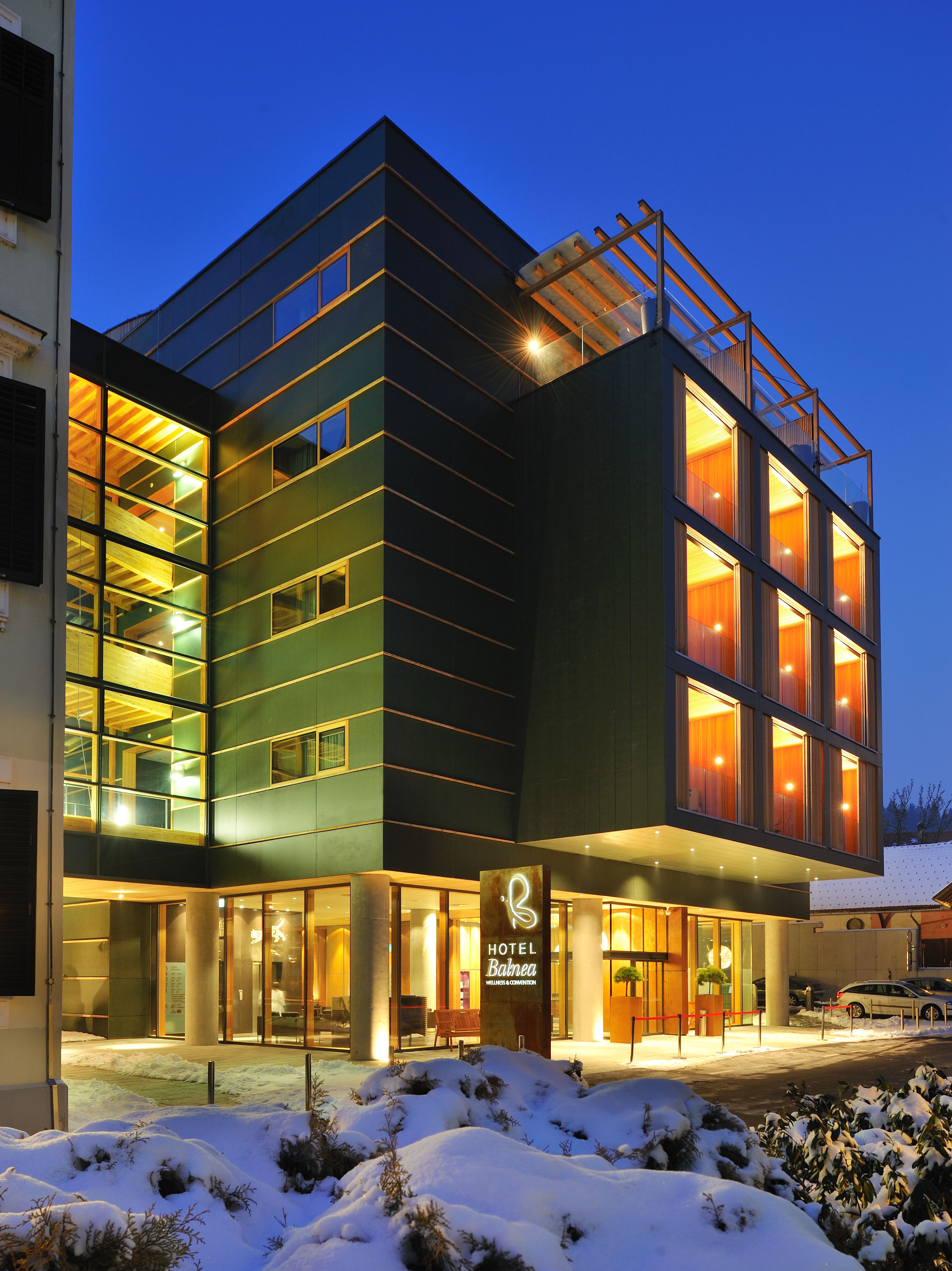 front of property – evening/night