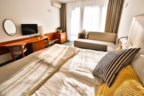 Minibar, in-room safe, desk, cots/infant beds