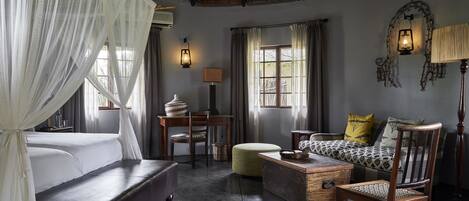 Luxury Bungalow | Sábanas de algodón egipcio y edredón