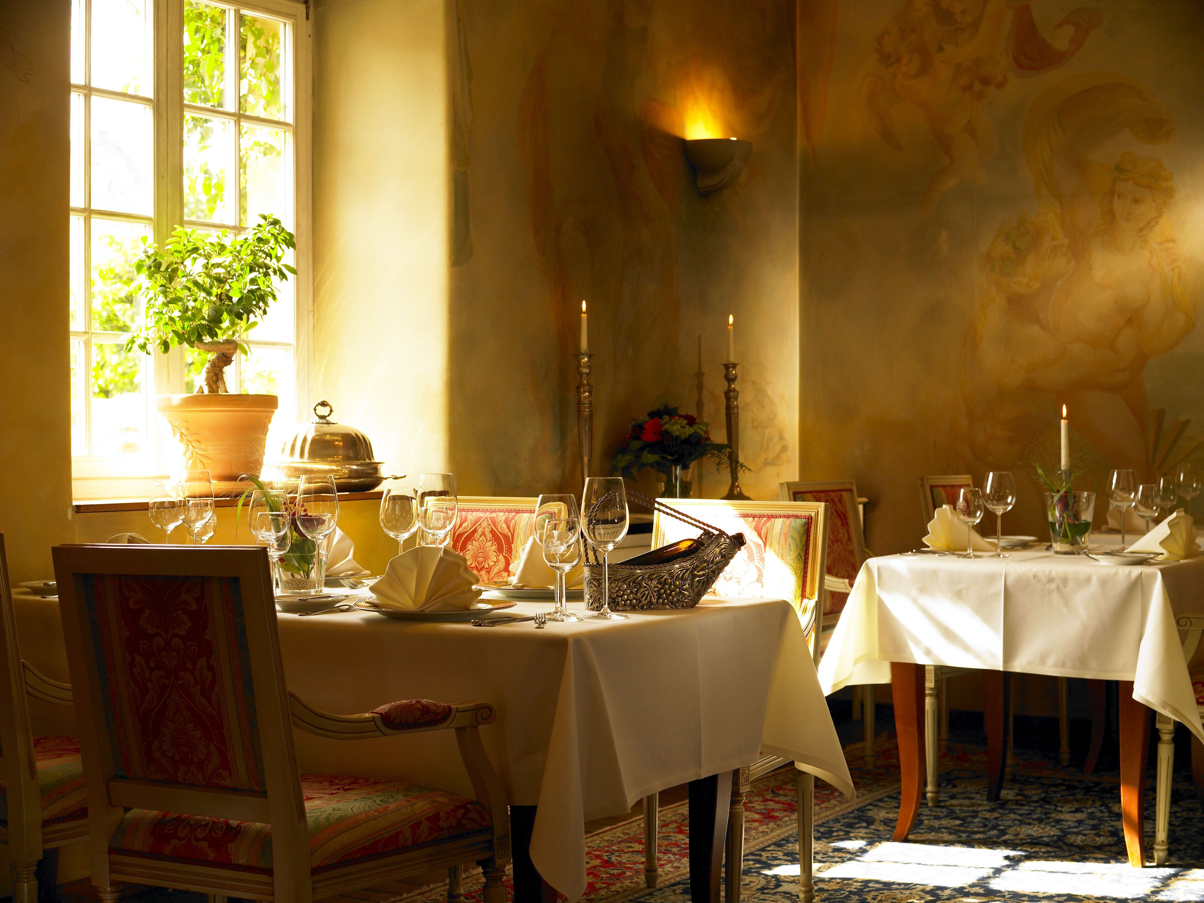 lunch and dinner served, international cuisine