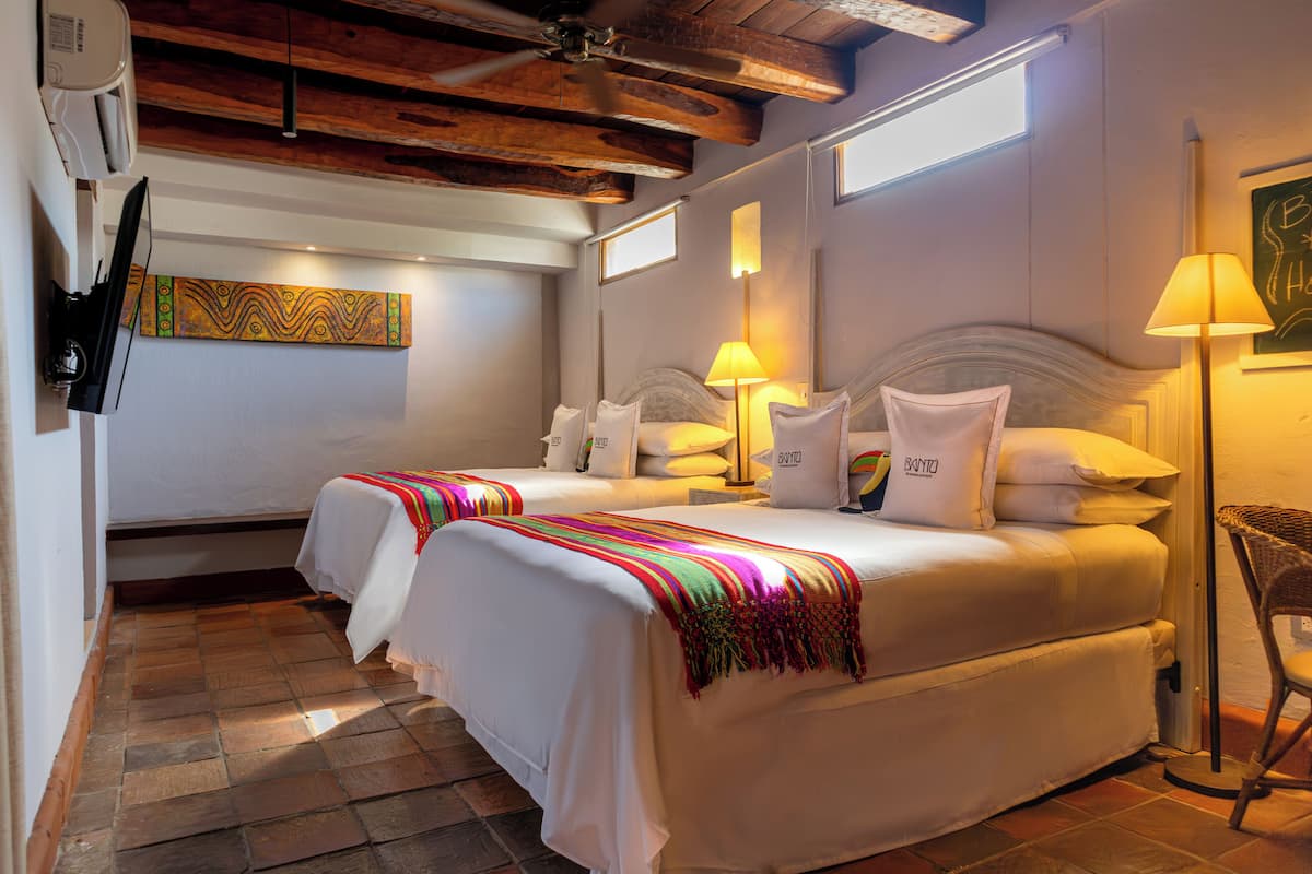 1 bilik tidur, peralatan tempat tidur premium, bar mini