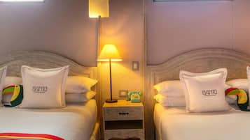 Room, 2 Double Beds, Non Smoking (Upgrade) | Premium bedding, minibar, in-room safe, desk