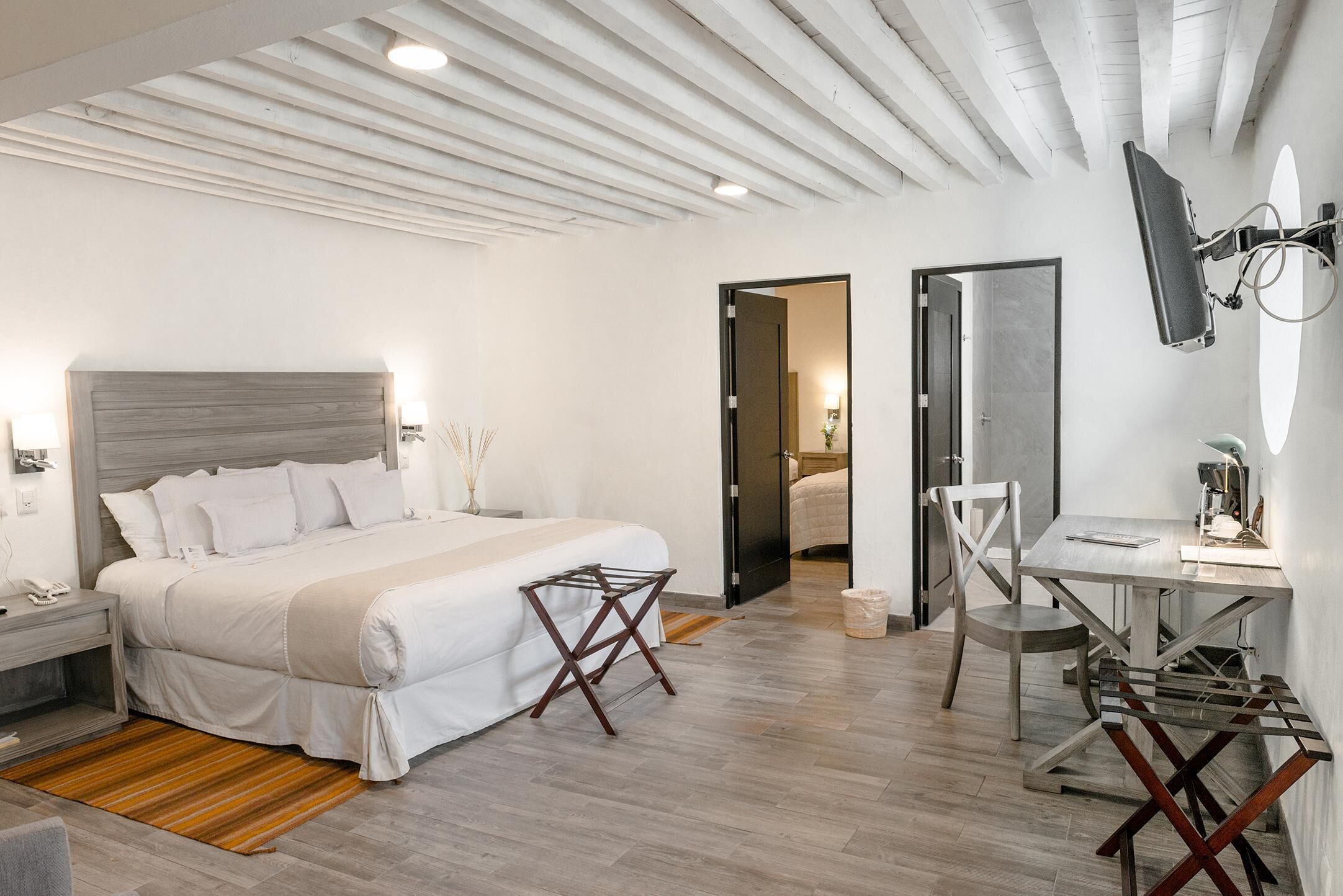 Premium bedding, free minibar items, in-room safe, desk