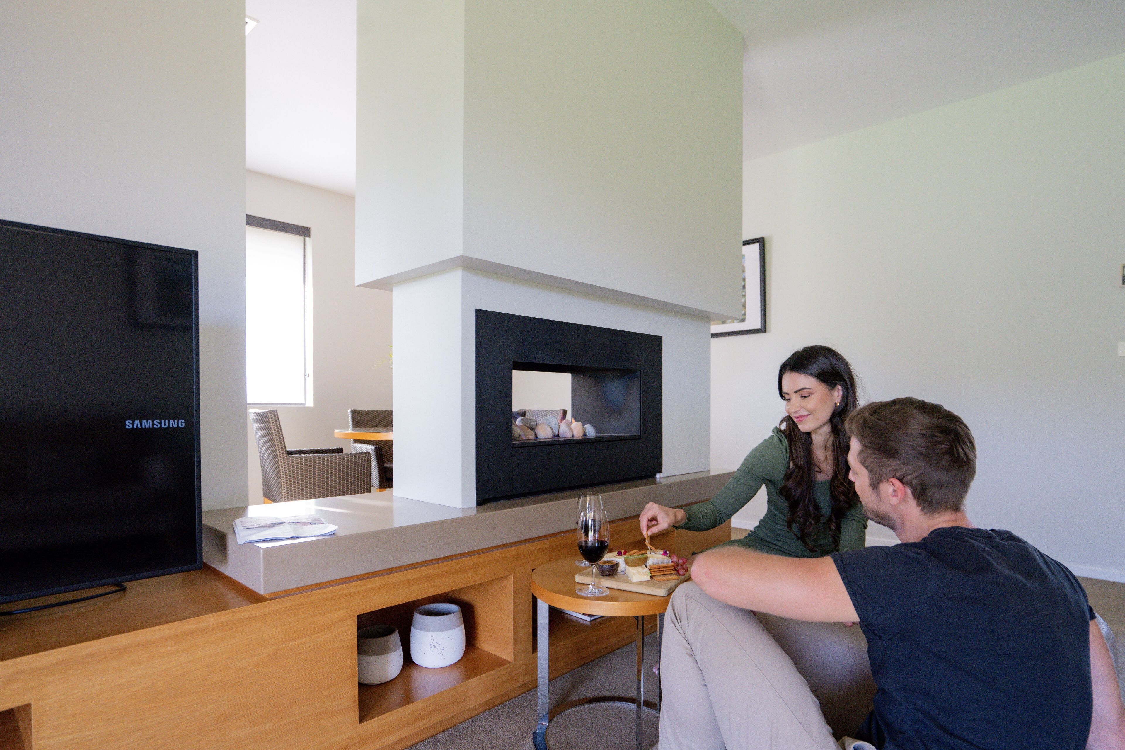 villa 1 bedroom with golf view, free parking and wifi | living area | lcd tv