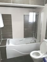 Free toiletries, hair dryer, bathrobes, slippers